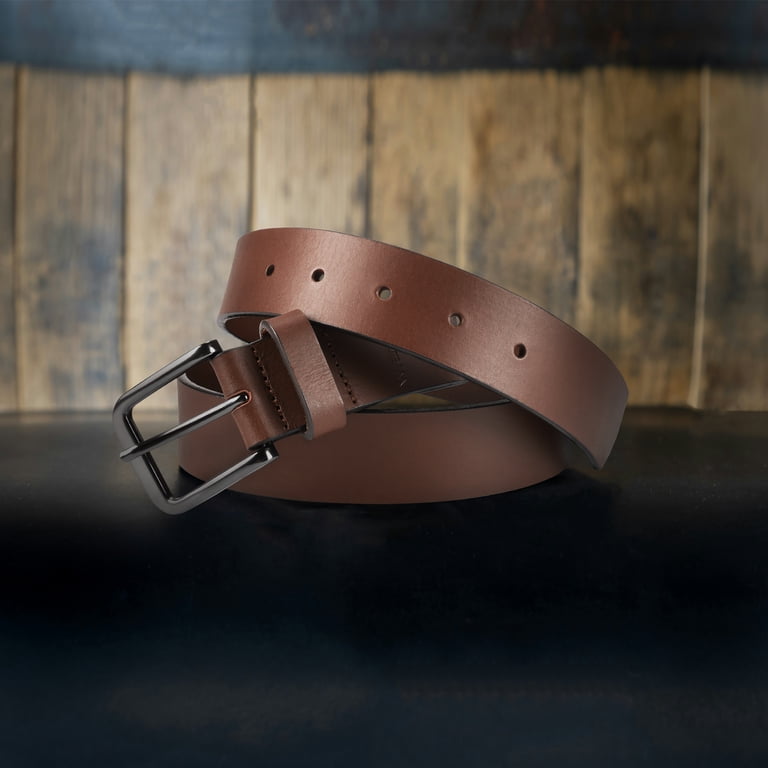 Wrangler Men's Full Grain Leather Belt, Light Brown photo 5