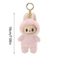 POPMART LABUBU Macaron Plush Toy Pink Cute Mini Hanging Tiny Body For
