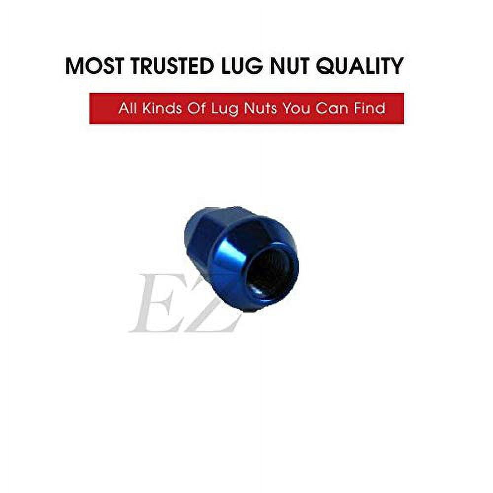 EZAccessory 24 Blue Bulge Acorn Lug Nuts 12x1.5 Thread Size 3/4" Hex
