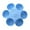 Blue, variant on Cat Bowls Cat Food Water Bowls Dishes Multi-Cat Feeder 6-Meal Kitten Food Bowl Multiple Cat Dinner with 6 Cat Bowls Kitty Cat Bowls Set Double Feeding Bowl Litter Food Feeding Weaning Feeder