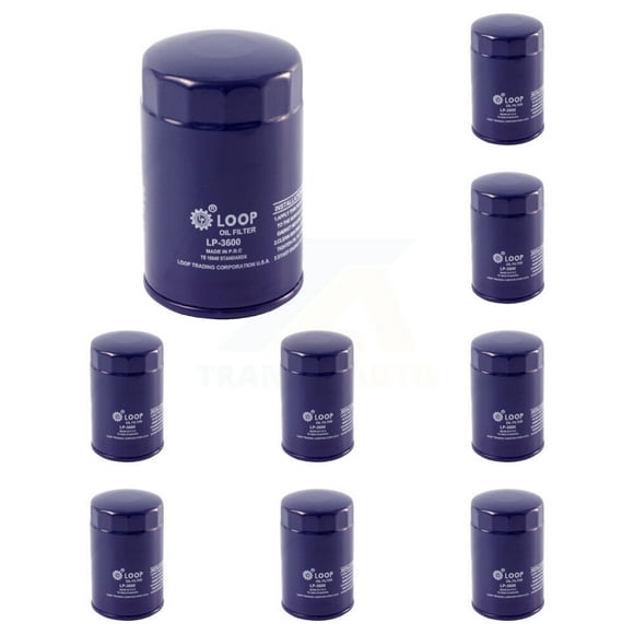 LOOP Engine Oil Filter (9 Pack) for Car Ford F-150 Dodge Ranger Ram 1500 Jeep Mazda Mustang Liberty Dakota 6 Grand Cherokee Edge F-350 Super Duty Taurus Chrysler PT Cruiser CX-9 Focus F-250 KLO-100252