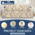 thumbnail image 7 of Sanmadrola Waterproof Sofa Cover Slipcover Couch Cover Furniture Protector Machine Washable Non Slip Leakproof with Straps for Dogs Kids Pets Ivory vines Chair, 7 of 7