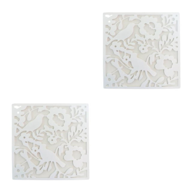 Inteprter 4x Hotel Home Bar Room Divider Panel de pantallas decorativo plegable y multifuncional moderno Carta del pájaro blanco 2Conjunto