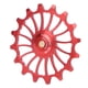 thumbnail image 1 of Heitune Bike Polea del Cambio Trasero Dientes positivos y Negativos Guía de cojinete de cerámica Polea Accesorio de Rueda para Bicicleta de Carretera de montaña(16T), 1 of 5