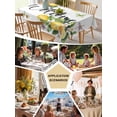 thumbnail image 5 of Yellow Lemon Table Cloth, Floral Flower Butterfly Watercolor White Waterproof Tablecloth for Rectangle Tables, Reusable Washable Fabric Table Cover for Restaurant Kitchen Dining Tables 54"x108", 5 of 6