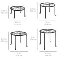 thumbnail image 7 of Best Choice Products Set of 4 Indoor Outdoor Metal Plant Stands, Flowerpot Holders for Home & Garden w/Starburst Design, 7 of 7