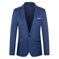 thumbnail image 1 of Traje de talla grande para hombre, estilo coreano, informal, ajustado, de una sola fila, con un botón, para jóvenes, chaqueta de primavera y otoño, traje pequeño, 1 of 6