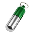 thumbnail image 4 of Maoww Portable Waterproof Aluminum Pill Box Case Bottle Cache Drug Holder Container Box Pill Box silver+green 5Set, 4 of 6
