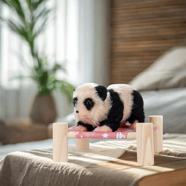 Muñeca Panda de Silicona CUTICAT juguete Animal lindo Realista regalo de Cumpleaños adorno de Juego de rol