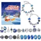 thumbnail image 4 of Calendario de Adviento de 24 días Caja de regalo de joyería Juego de pulseras de joyería azul DIY para niñas y niños Calendario de Adviento de Navidad de cuenta regresiva 2024, 4 of 5