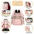 thumbnail image 4 of Mochila para pañales ROSEGIN, color rosa, para bebés y niñas de 35 litros de capacidad, 4 of 8
