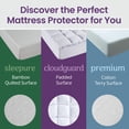 thumbnail image 4 of Protector de colchón SafeRest CloudGuard Queen impermeable acolchado, 4 of 9