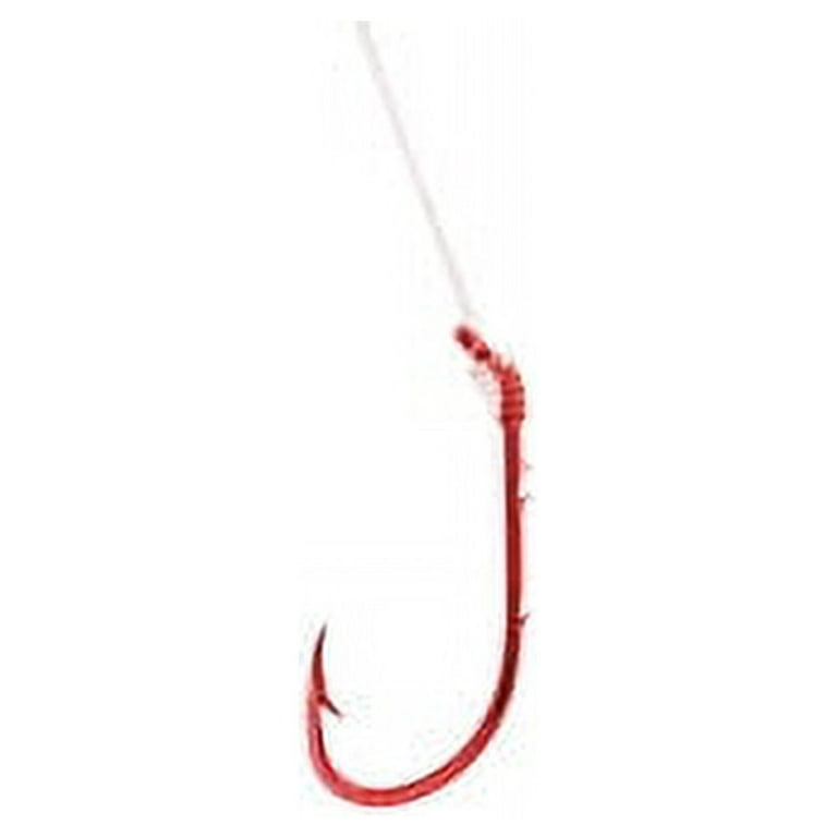 Eagle Claw 139GEH-8 Baitholder Snell, Red, Size 8 