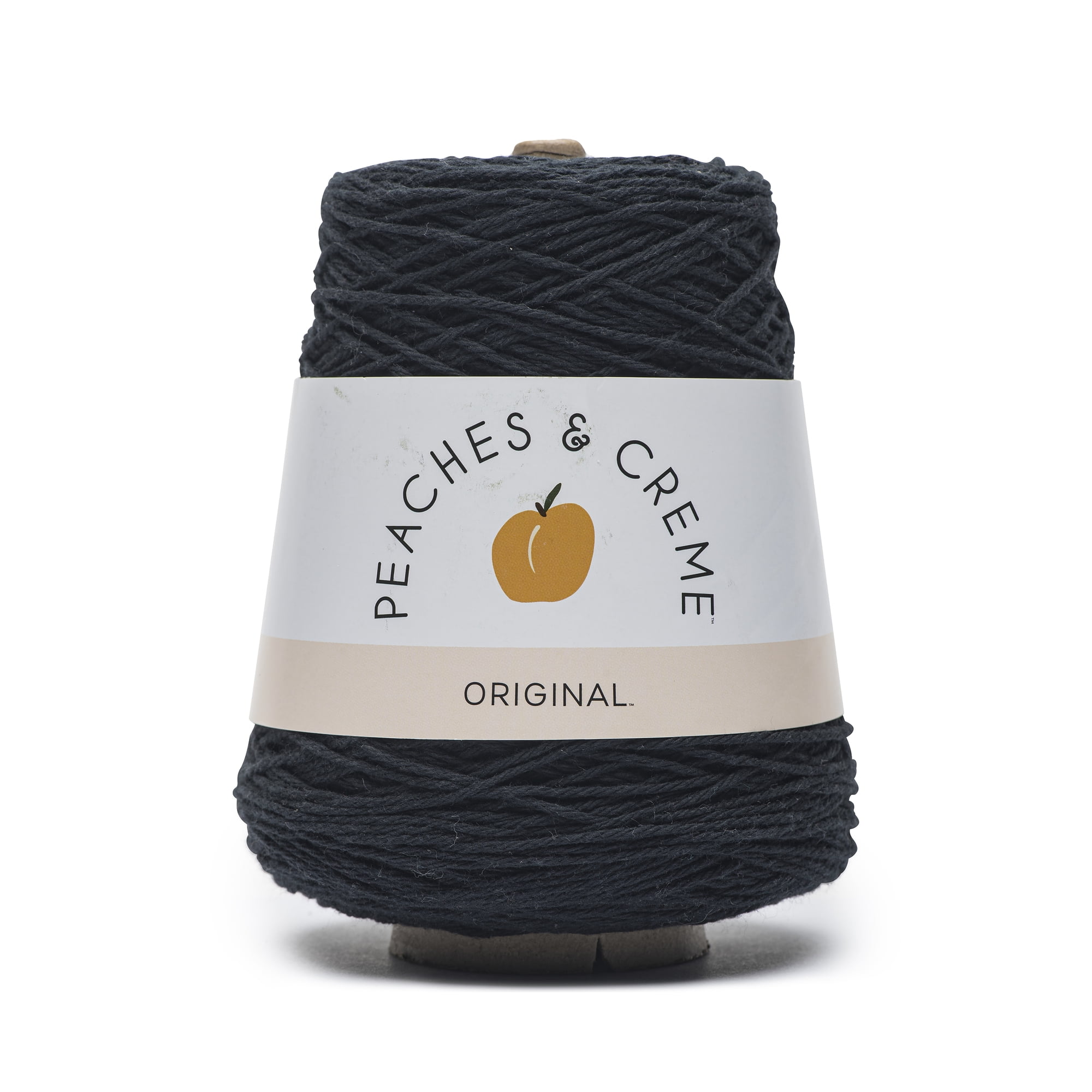 (3 pack) Peaches & Creme Black Cotton Cone Yarn, 14 oz
