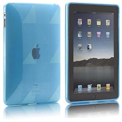 Case-Mate Blue Checker Soft Silicone Gelli Case Cover for Apple Ipad -Retail
