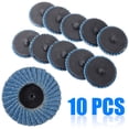 thumbnail image 2 of 10pcs / Set de 2 pulgadas / 50 mm Herramienta Lug lijado Muela 60 Grit Flap Type R Disco Ruedas Madera Metal Plástico abrasivo, 2 of 6