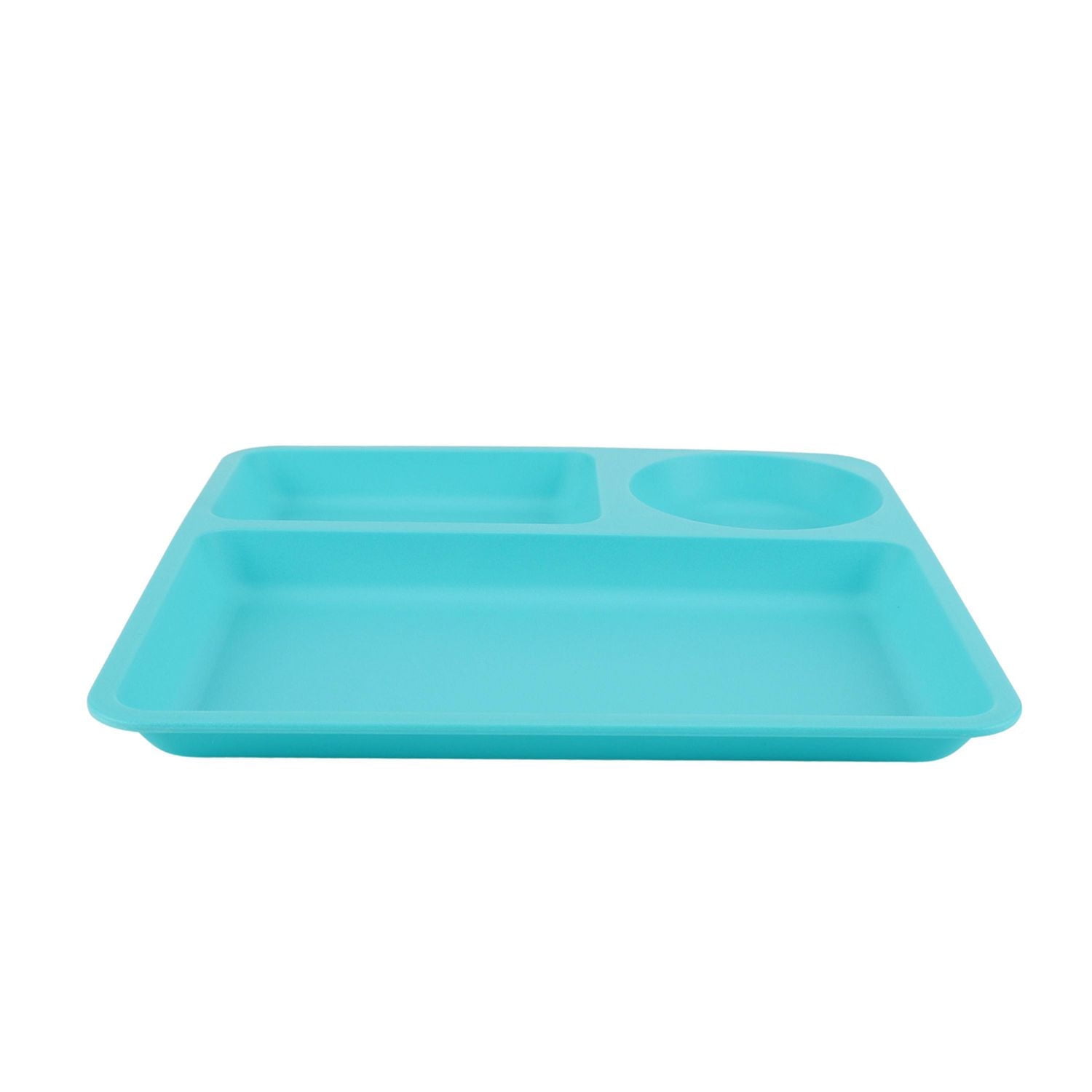 Mainstays Kids Teal Polypropylene Divided Plate 9.5 Inch 1pc