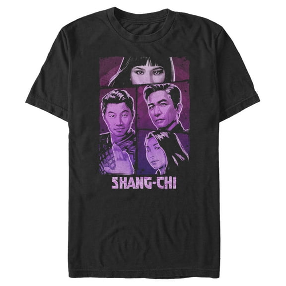 Men's Marvel Shang-Chi and the Legend of the Ten Rings Panel Portraits  Graphic Tee Black Large