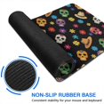 thumbnail image 6 of Long Mouse Pads for Desk,Black Colorful Skull Flower Hat Pattern Desk Mats on Top Of Desks, Desk Mouse Pad Extra Large with 3mm Non-Slip Base and Stitched Edge for Gaming,Office,Work,Home 35.4"x15.7", 6 of 6