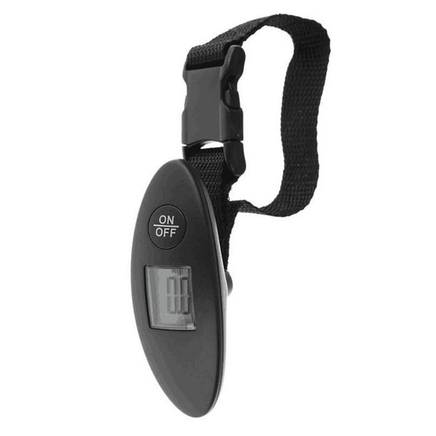EeaseMX Báscula electrónica para equipaje, báscula digital, báscula para maletas, carga de 40 kg, LCD, mini báscula portátil de bolsillo para uso diario sin batería