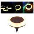 thumbnail image 2 of Luces LED solares impermeables enterradas de color amarillo para exteriores, para césped, paisajes y terrazas, 2 of 8