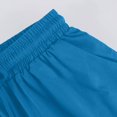 thumbnail image 6 of HKYNLAG Women's Bermuda Shorts Knee Length Elastic Waist Drawstring Linen Lightweight Summer Long Shorts with Pockets Blue L, 6 of 7