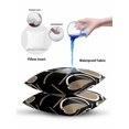 thumbnail image 5 of Waterproof Outdoor Throw Pillows with Inserts 12"x20" Set of 2, Black Brown Soft Decorative Pillowcases for Couch Bedroom, White Circle Modern Minimalist Geometric Pillow Covers for Sofa Living Room, 5 of 8
