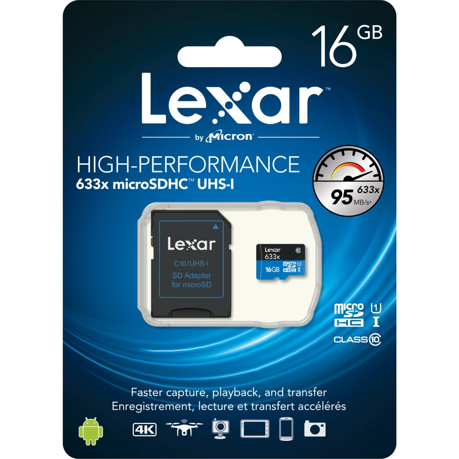 LAXAR メモリー16GB　一枚 16GB High Performance SDHC Card - Walmart.com