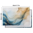 thumbnail image 6 of Blue Gold Marble Pattern Summer Placemats Table Placemats Set Of 4-Linen Kitchen Washable Placemats Table Mats 11.8"x17.7" Non-Slip Heat Resistant, 6 of 6