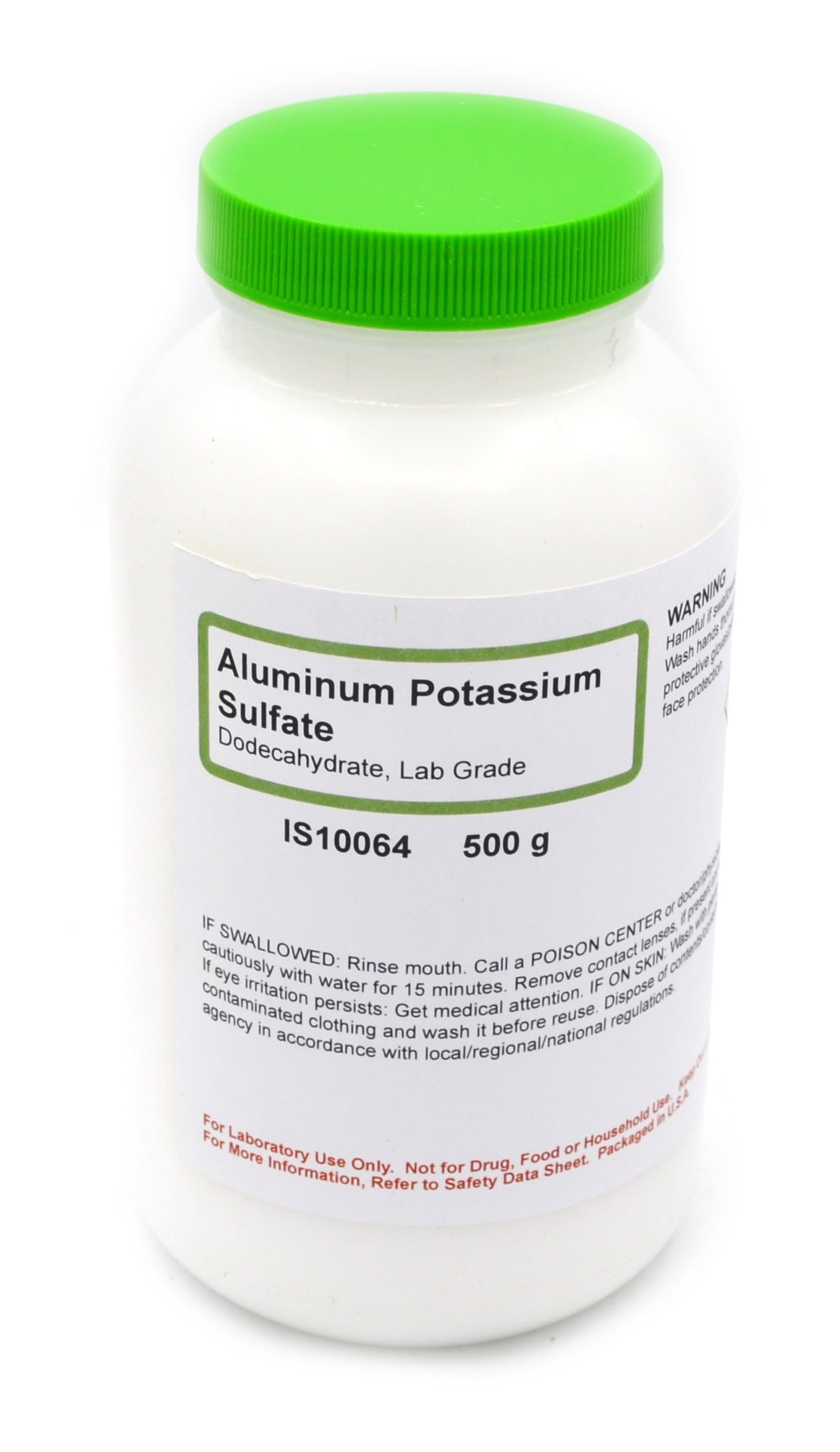 LaboratoryGrade Aluminum Potassium Sulfate 12Hydrate, 500g The