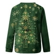 thumbnail image 4 of Staron Chandail de Noël pour Femmes Arbre de Noël Manches Longues Hauts Col Rond Mode Décontracté Chandail Doux Léger Chandail Cadeaux d'Anniversaire pour Femmes, 4 of 5