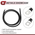 thumbnail image 6 of Unique Bargains 1 Pc Battery Inverter Cable Battery Cable 3/8" 5/16" Lug 1/0 AWG Gauge 6.5FT Black Tinned Copper, 6 of 7