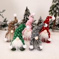 thumbnail image 4 of Adornos navideños muñeco de gnomo de felpa Papá Noel con barba larga hecho a mano, 4 of 5