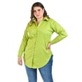 thumbnail image 1 of Camisa entallada Roman Fashion Tallas Extras 9512 Pistache verde claro 42, 1 of 7