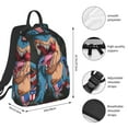 thumbnail image 4 of Daiia Blue Dinosaur School Backpack for Men and Women Lightweight Backpack Durable Backpack Water-Resistant,Travel,Work Bag, 4 of 9