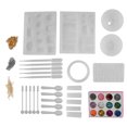 thumbnail image 2 of Moldes de Fundición de Joyería Kit de Moldes de Silicona para Hacer Joyas de Fundición DIY Molde para Hacer Colgantes de Joyería Artesanal Juego de Polvo de Purpurina para ANGGREK Otros, 2 of 8