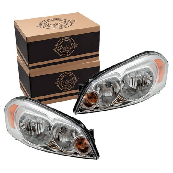 Brock Headlight for 2006-2013 Impala Set 25958359 2006-2007 Monte Carlo 2014-2016 Impala Limited