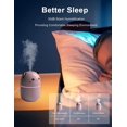 thumbnail image 2 of Mini Humidifier, Small Cute Humidifier for baby, Cool Mist Humidifiers for Plants, 250ml Car Humidifier with Auto Shut-off, 2 Mist Modes Air Humidifiers with Night Light for Travel, Indoor (Green), 2 of 6