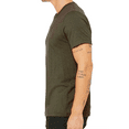thumbnail image 4 of Hanes Short Sleeve T-Shirt - Military Green Heather, Men Crewneck Comfortable Classic Fit Tee, 2XL, 4 of 4