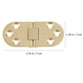 TUIBELY 2 Brass Semicircular Hinges for (Golden