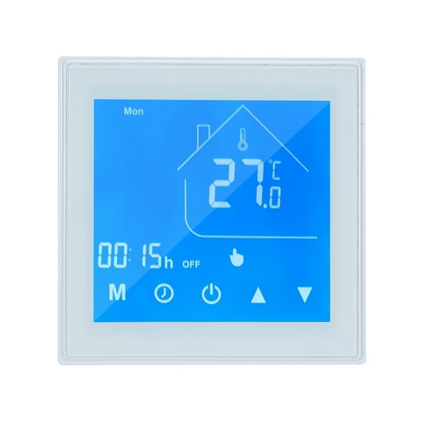 WiFi Thermostat Intelligent Température Contrôleur LCD Affichage Semaine Programmable pour Eau / Gaz Chaudière Ewelink Application de Contrôle Compatible avec la Maison