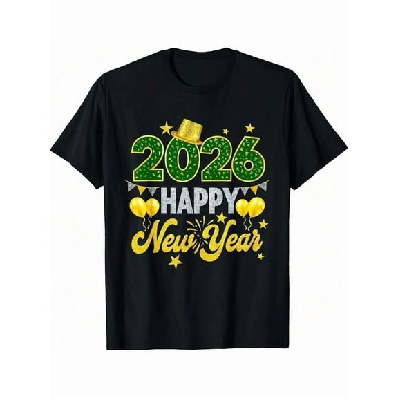 Happy New Year 2026 Matching Family T-Shirt