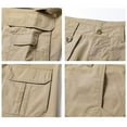 thumbnail image 4 of Mens Gray Cargo Shorts, Rugged Multi - Pockets, Durable, Summer Hiking & Adventures, 4 of 6