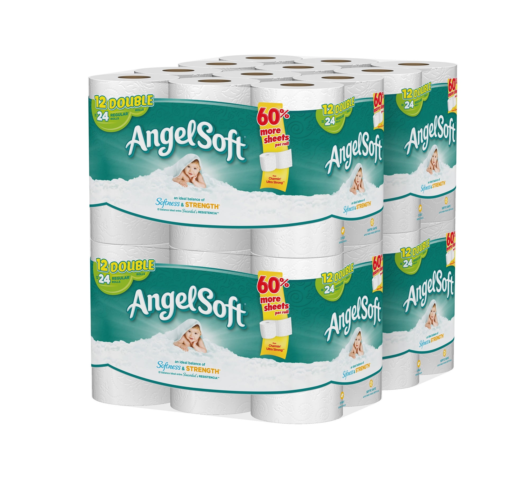 Angel Soft Toilet Paper, 48 Double Rolls by Gp Consumer Products Operations, Lp
