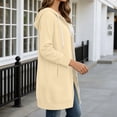 thumbnail image 5 of Stralyhd Women's Zip Up Hoodies Skin Friendly Long Tunic Sweatshirts Oversized Casual Long Sleeve 2026 Fall Hoodie Jacket Coat Beige XL, 5 of 7