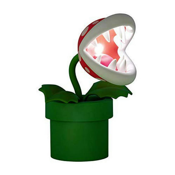 Super Mario Bros Piranha Plant Lamp – Officially Licensed LED Desk Light with Movable Head, Nintendo Collectible, 33cm Tall, USB Powered | Paladone