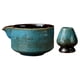 thumbnail image 1 of Cuenco ceremonial de matcha, juego de té matcha japonés de cerámica Azul, 1 of 9