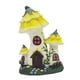 thumbnail image 5 of Estatua de casa de setas, figura de jardín, escultura en miniatura, adorno hecho de material duradero Amarillo, 5 of 9