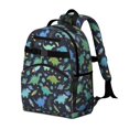 thumbnail image 2 of DarkBlue Cartoon Dinosaurs Rockets Pattern Cute School Backpack Bag for School with Padded Back and Adjustable Shoulder Straps 15.25"x11.5"x5.25", 2 of 5
