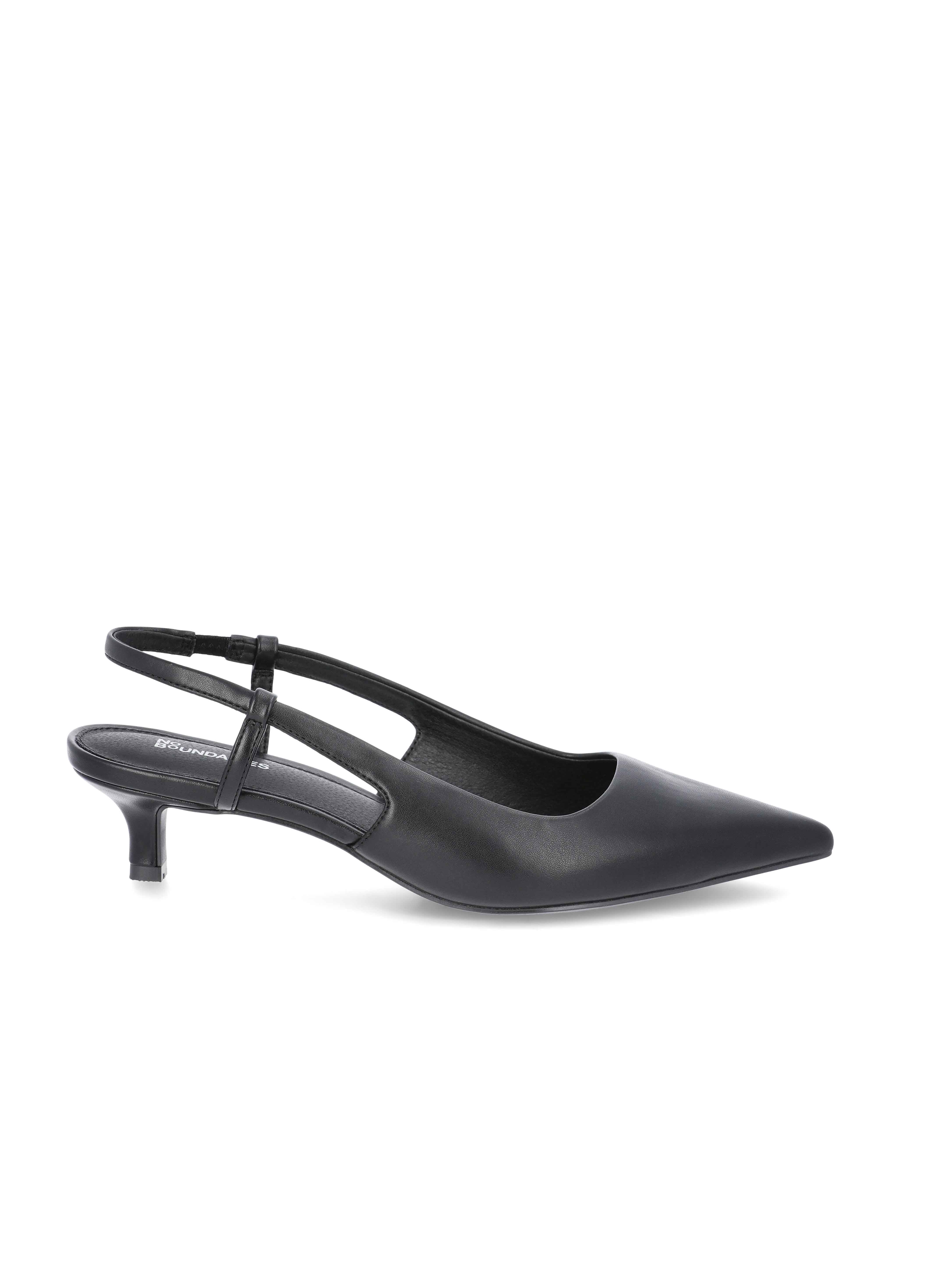 No Boundaries Faux Leather Slingback Kitten Heels, Women's